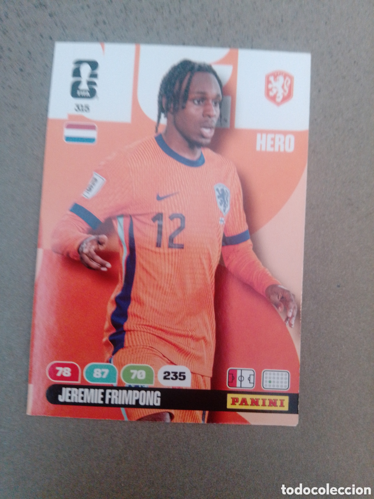 Cromos de f&uacute;tbol: JEREMIE FRIMPONG PAISES BAJOS 315 ADRENALYN XL MUNDIAL 2026