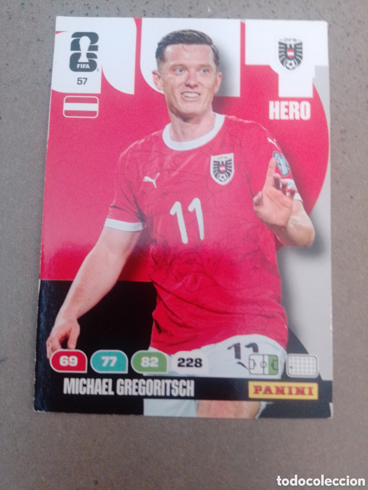 Cromos de f&uacute;tbol: MUCHAEL GREGORITSCH AUSTRIA 57 ADRENALYN XL MUNDIAL 2026