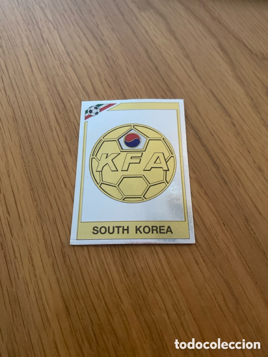 Cartes &agrave; collectionner de Football: Cromo panini mundial Mexico 86 n&uacute;mero 90 escudo Korea - Sticker album world cup 1986