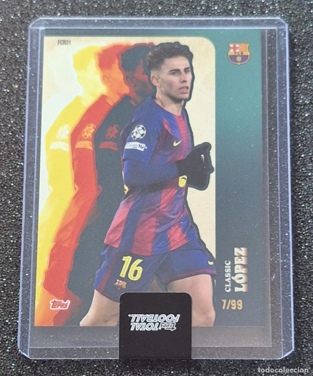 Cromos de Futebol: Fermin Lopez Barcelona Topps Total Football 7/99 Classic