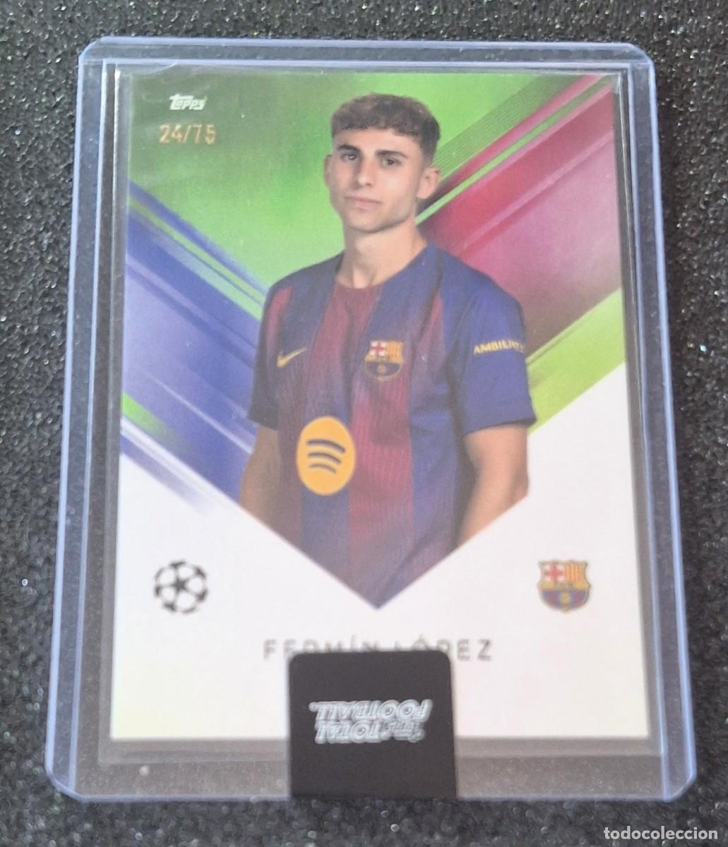 Cromos de f&uacute;tbol: Fermin Lopez Barcelona Topps Total Football 24/75 Green