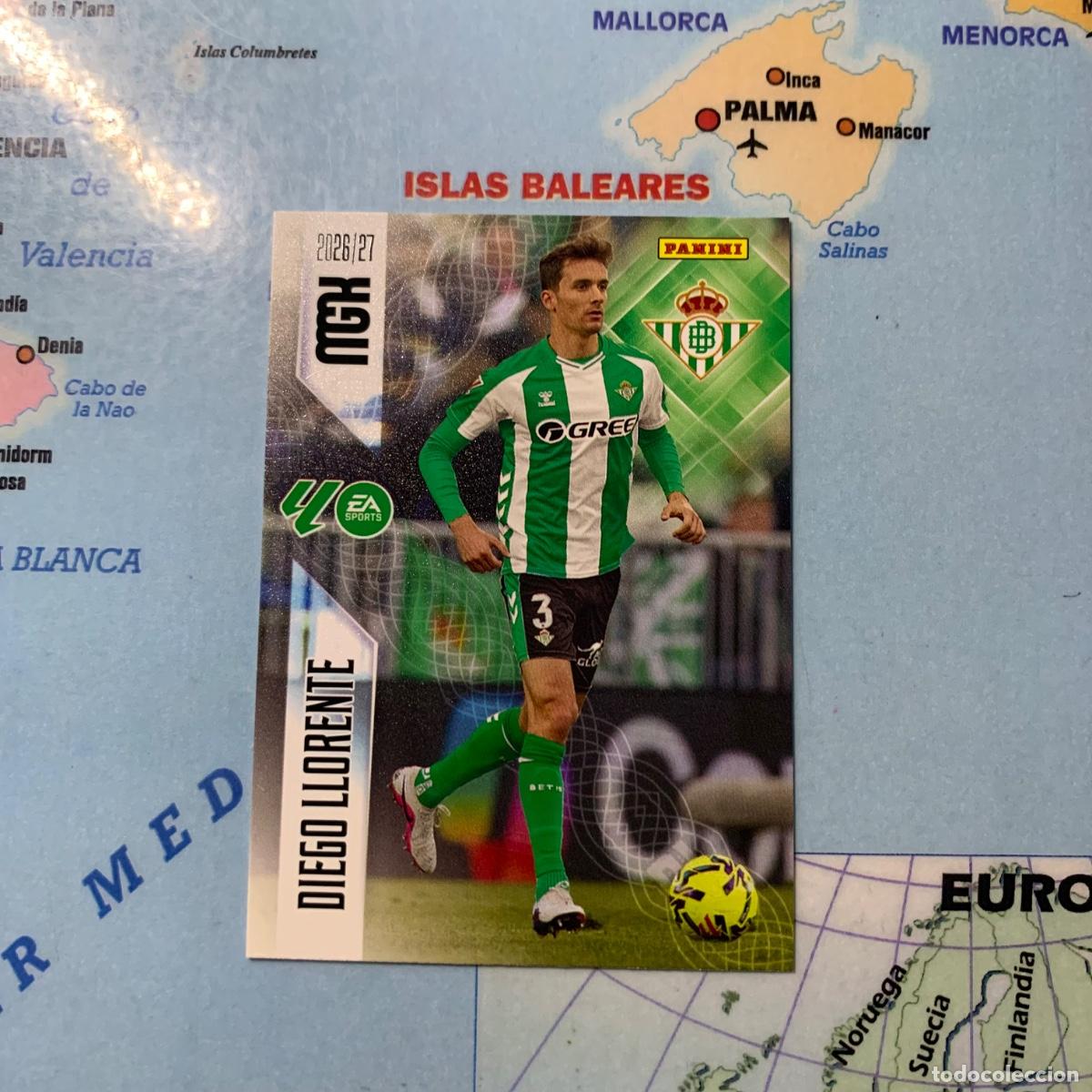 Figurine di Calcio: Diego Ll&oacute;rente n&uacute;mero 96 del Betis megacracks 26-27 2026-2027