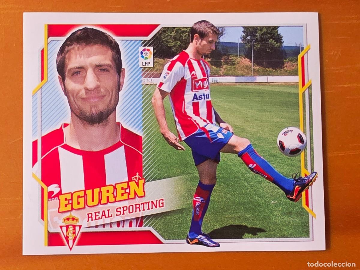 Figurine di Calcio: &Uacute;ltimos Fichajes 16 Eguren, Sporting de Gij&oacute;n, Panini Ediciones Liga Este 2010 2011 10 11