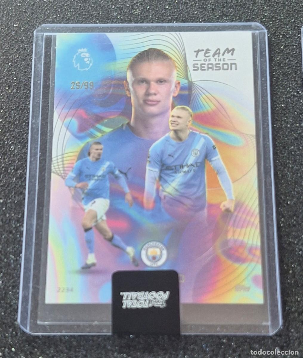 Figurine di Calcio: Erling Haaland Manchester City Topps Total Football 29/99 Team of the Season