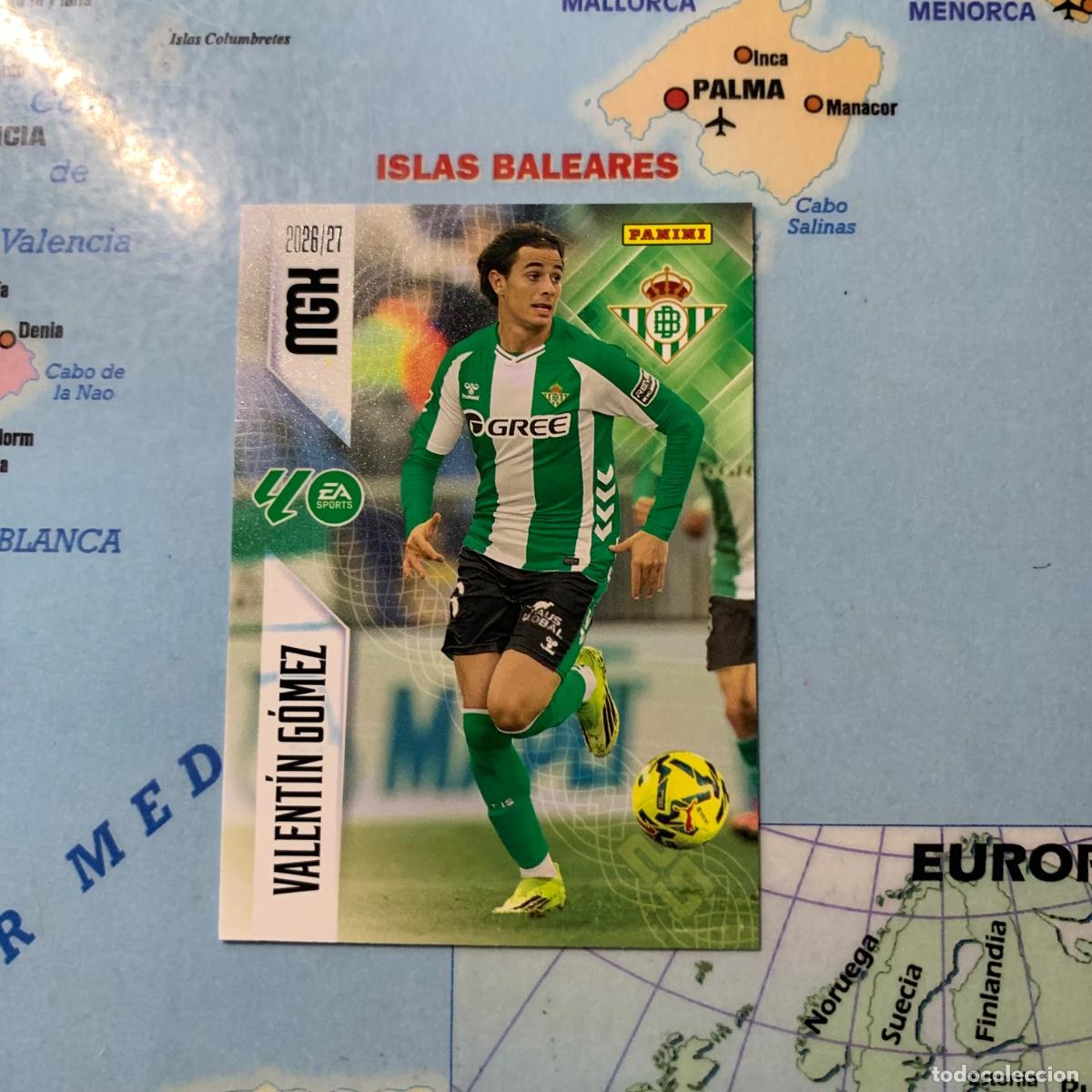 Cromos de f&uacute;tbol: Valent&iacute;n Gomez n&uacute;mero 98 del Betis megacracks 26-27 2026-2027