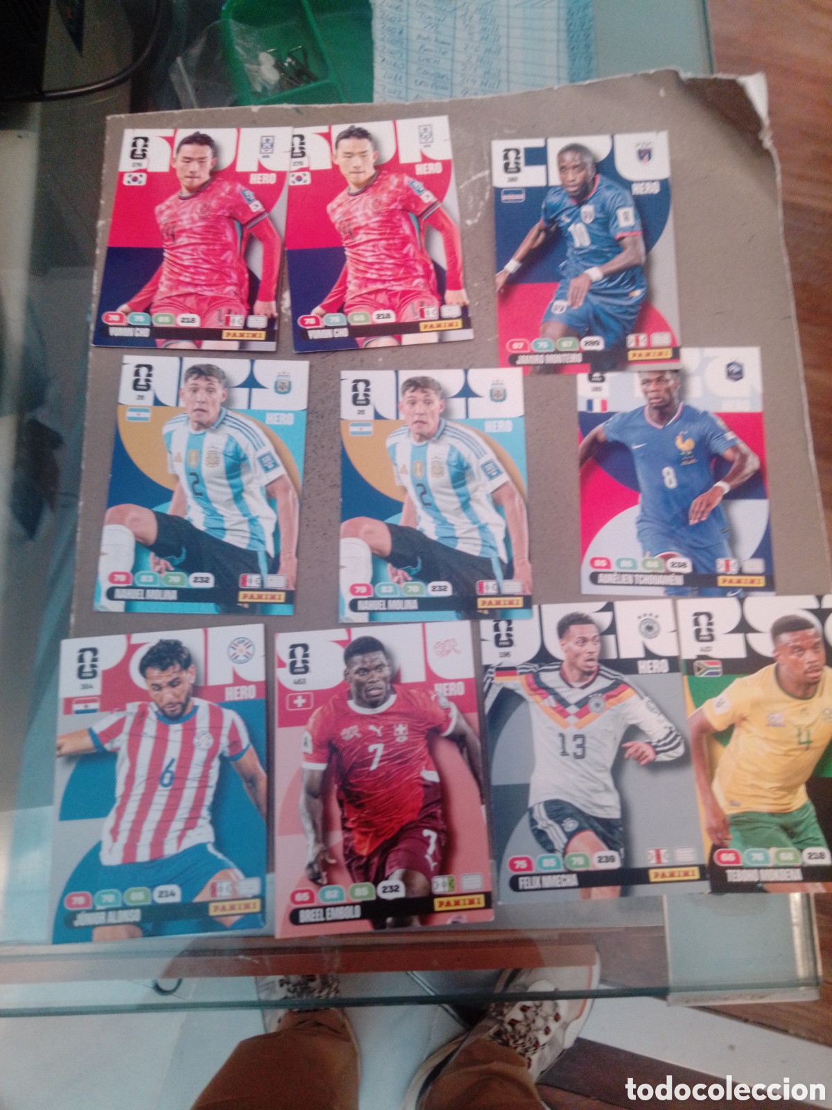 Cromos de f&uacute;tbol: LOTE GANGA 10 CROMOS ADRENALYN XL MUNDIAL 2026