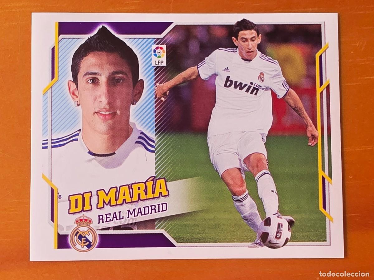 Cromos de f&uacute;tbol: &Uacute;ltimos Fichajes 22 &Aacute;ngel Di Mar&iacute;a, Real Madrid, Panini Ediciones Liga Este 2010 2011 10 11