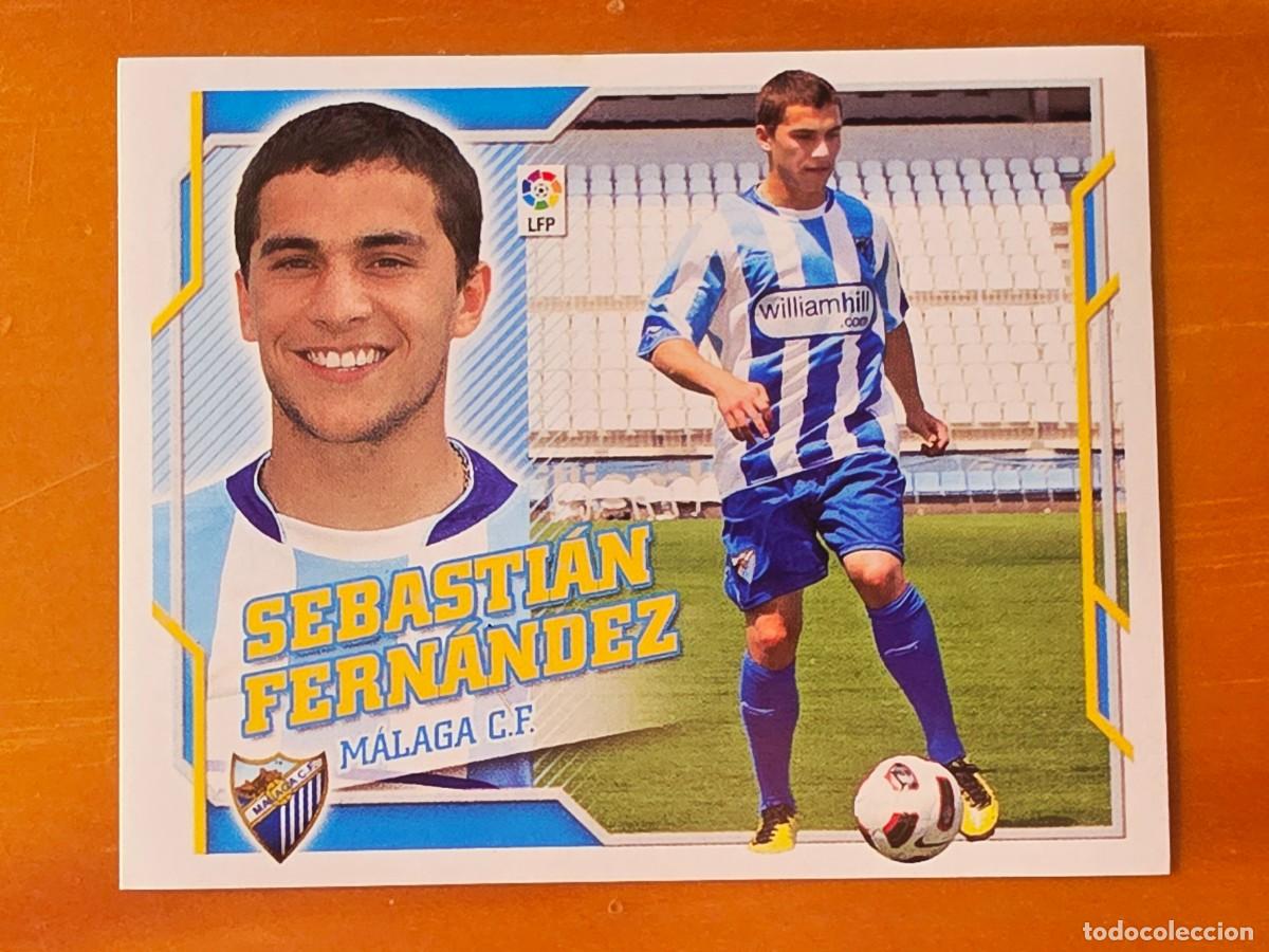 Cromos de f&uacute;tbol: &Uacute;ltimos Fichajes 27 Sebasti&aacute;n Fern&aacute;ndez, M&aacute;laga CF, Panini Ediciones Liga Este 2010 2011 10 11