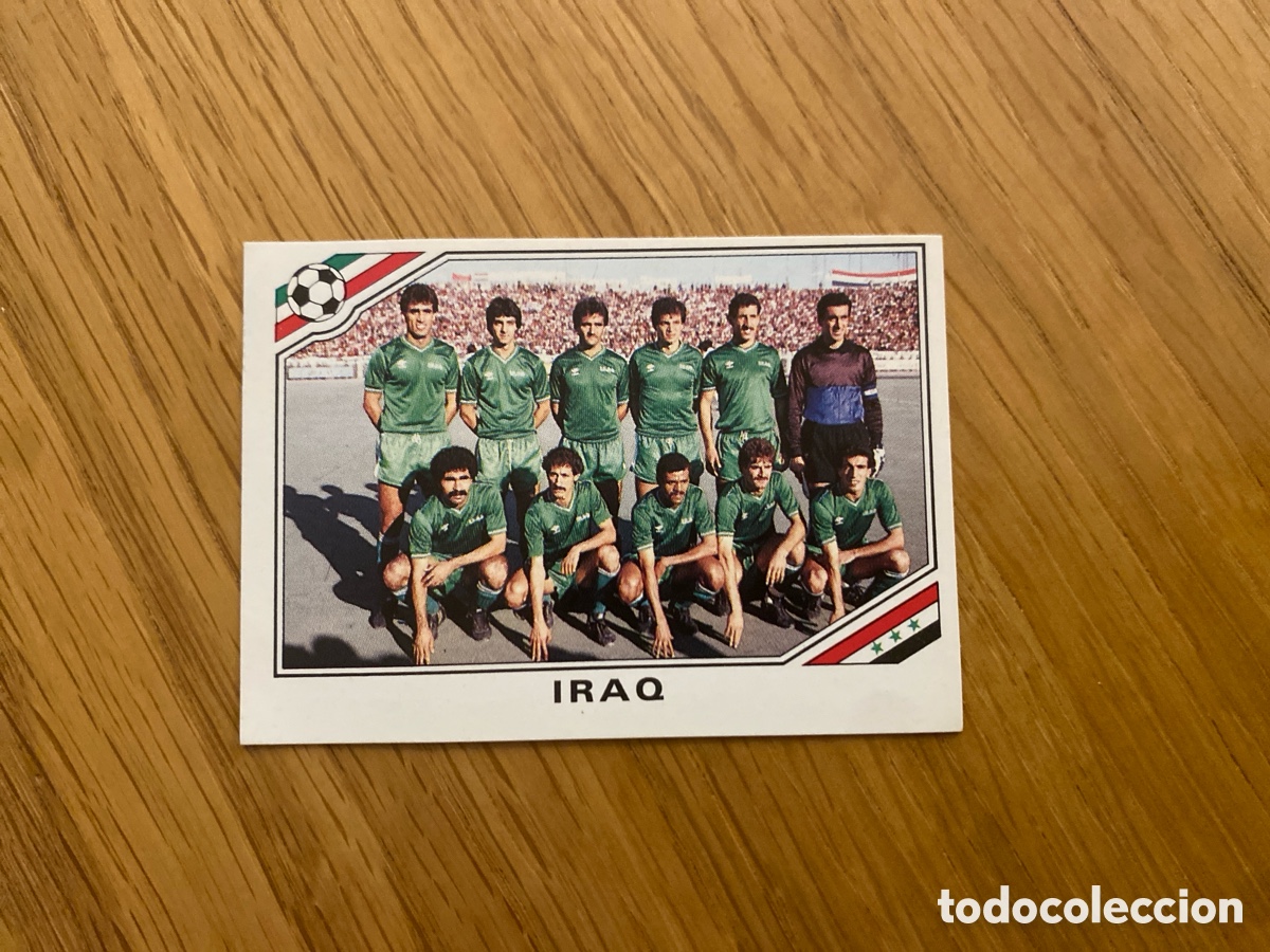Cromos de f&uacute;tbol: Cromo panini mundial Mexico 86 n&uacute;mero 101 Iraq - Sticker album world cup 1986
