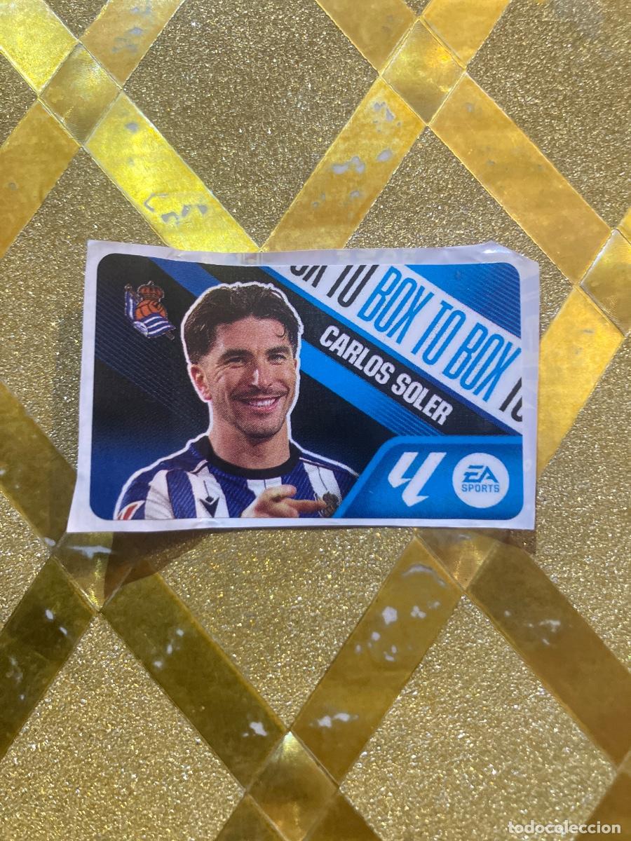 Fu&szlig;ball-Sticker: CROMO DE FUTBOL CARLOS SOLER REAL SOCIEDAD BOX TO BOX CHICLE LIGA 2026 2027 PANINI !