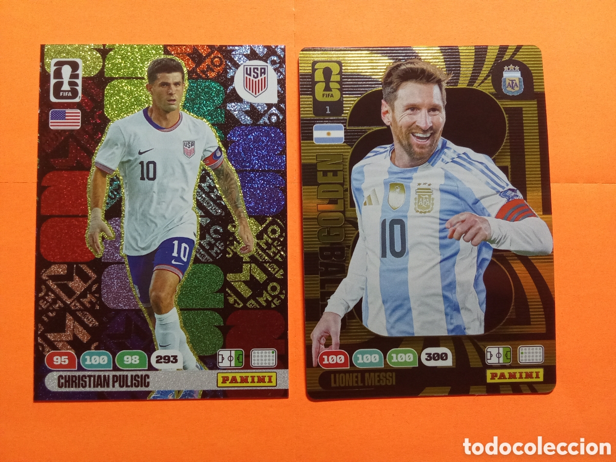 Figurine di Calcio: LOTE MOMENTUM PULISIC Y GOLDEN BALLER 1 MESSI FIFA WORLD CUP 2026 MUNDIAL 26
