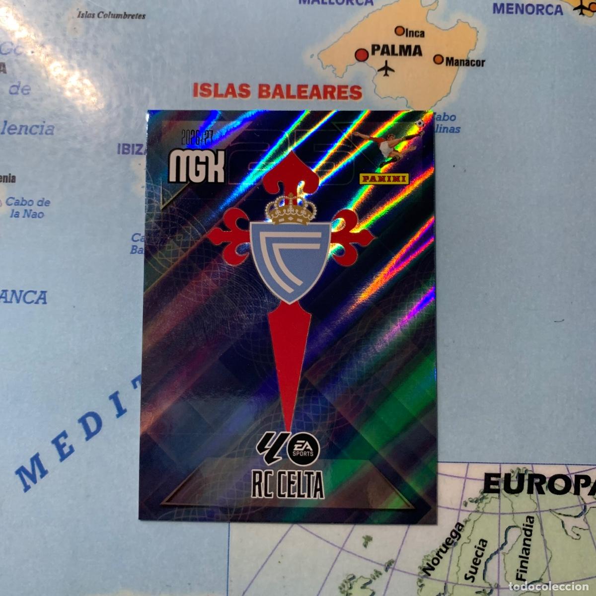 Cromos de f&uacute;tbol: Escudo del celta n&uacute;mero 109 megacracks 26-27 2026-2027