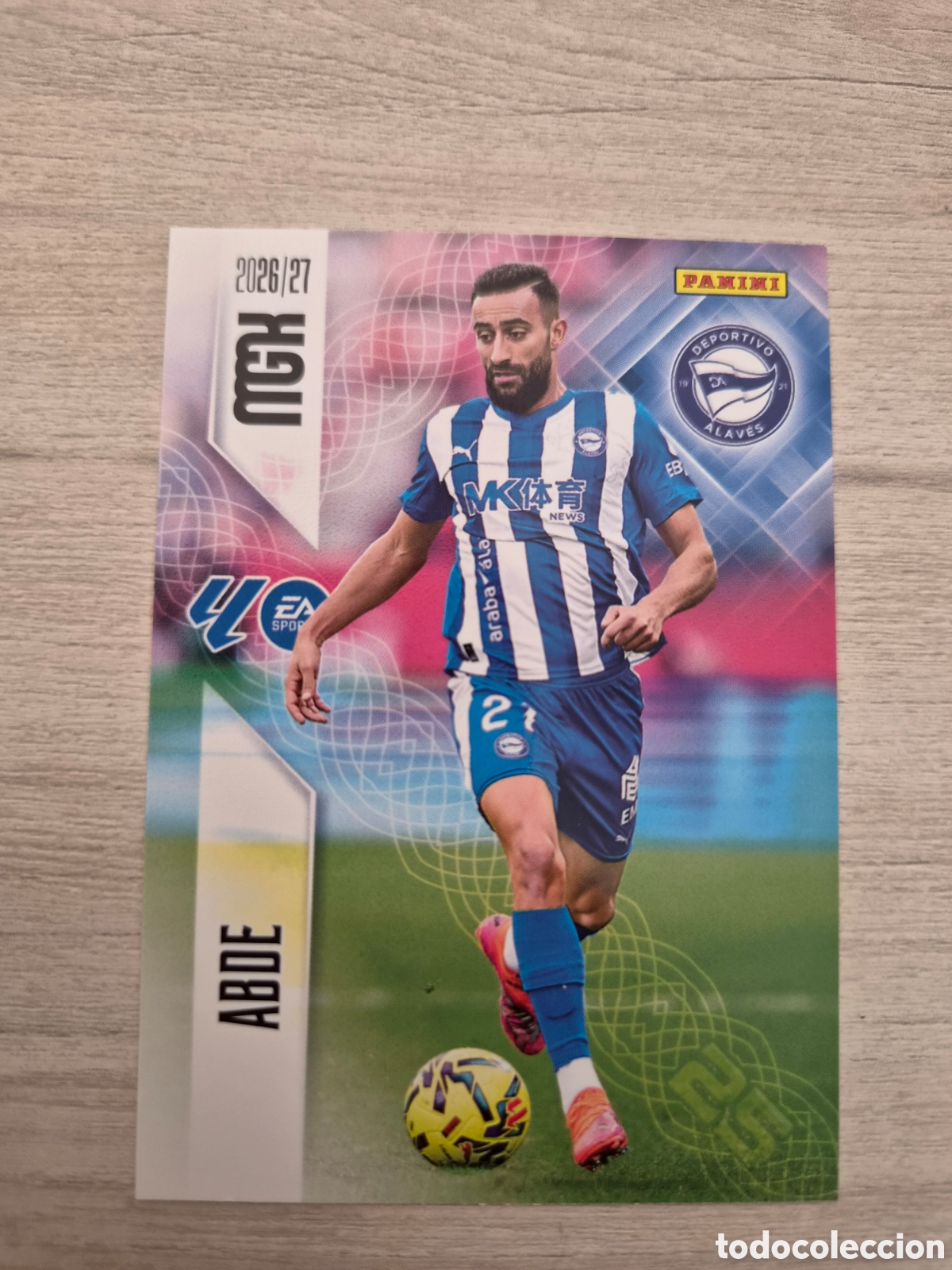 Cromos de f&uacute;tbol: N&deg;34 Alaves Abde Megacracks 26/27