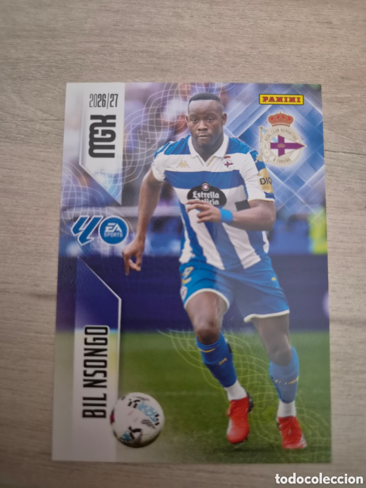 Cromos de f&uacute;tbol: N&deg;144 Deportivo La Coru&ntilde;a Bil Nsongo Megacracks 26/27