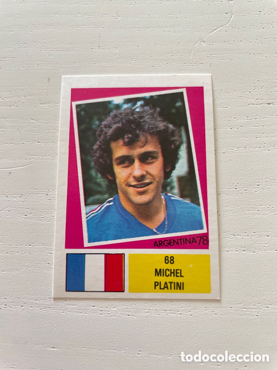 Cromos de f&uacute;tbol: ARGENTINA 78 cromo 68 MICHEL PLATINI sin pegar