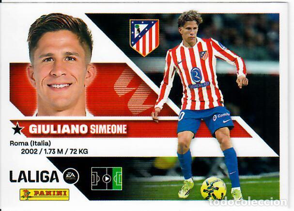 Football Stickers: CROMO PANINI LIGA 26 27 - N&ordm; 17 - GIULIANO - ATL&Eacute;TICO DE MADRID