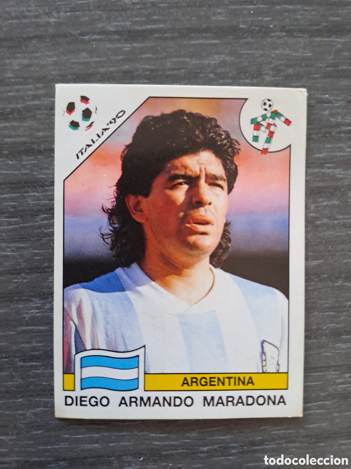 Cromos de Futebol: Cromo Maradona Panini Italia 90 n&ordm;128 SIN PEGAR