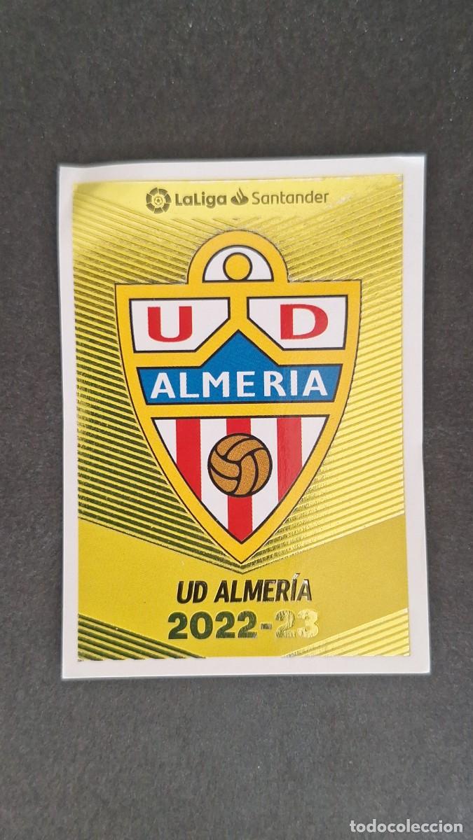 Cromos de Futebol: L1 ESCUDO U. D. ALMERIA LIGA ESTE 2022 2023 22 23 NUNCA PEGADO SIN PEGAR