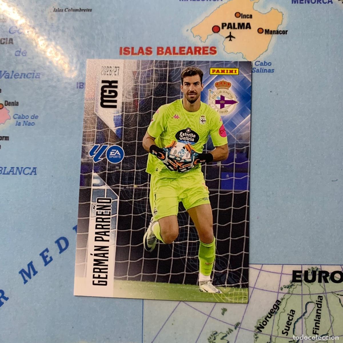Cromos de f&uacute;tbol: Germ&aacute;n Parre&ntilde;o numero 129 del deportivo de La Coru&ntilde;a megacracks 26-27 2026-2027