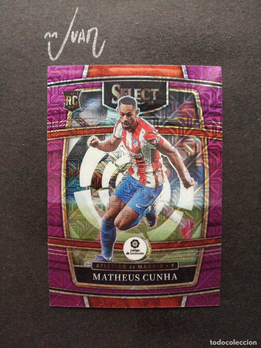 Cromos de f&uacute;tbol: 226 PURPLE MOJO ROOKIE MATHEUS CUNHA ATLETICO MADRID⚽ PANINI&reg; CHRONICLES SELECT LIGA 2021 2022 21 22