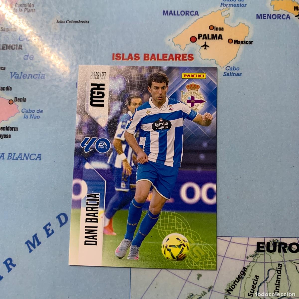 Cromos de f&uacute;tbol: Dani Barcia numero 133 del deportivo de La Coru&ntilde;a megacracks 26-27 2026-2027