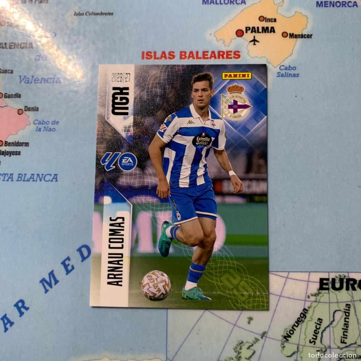 Cromos de f&uacute;tbol: Arnau Comas numero 134 del deportivo de La Coru&ntilde;a megacracks 26-27 2026-2027
