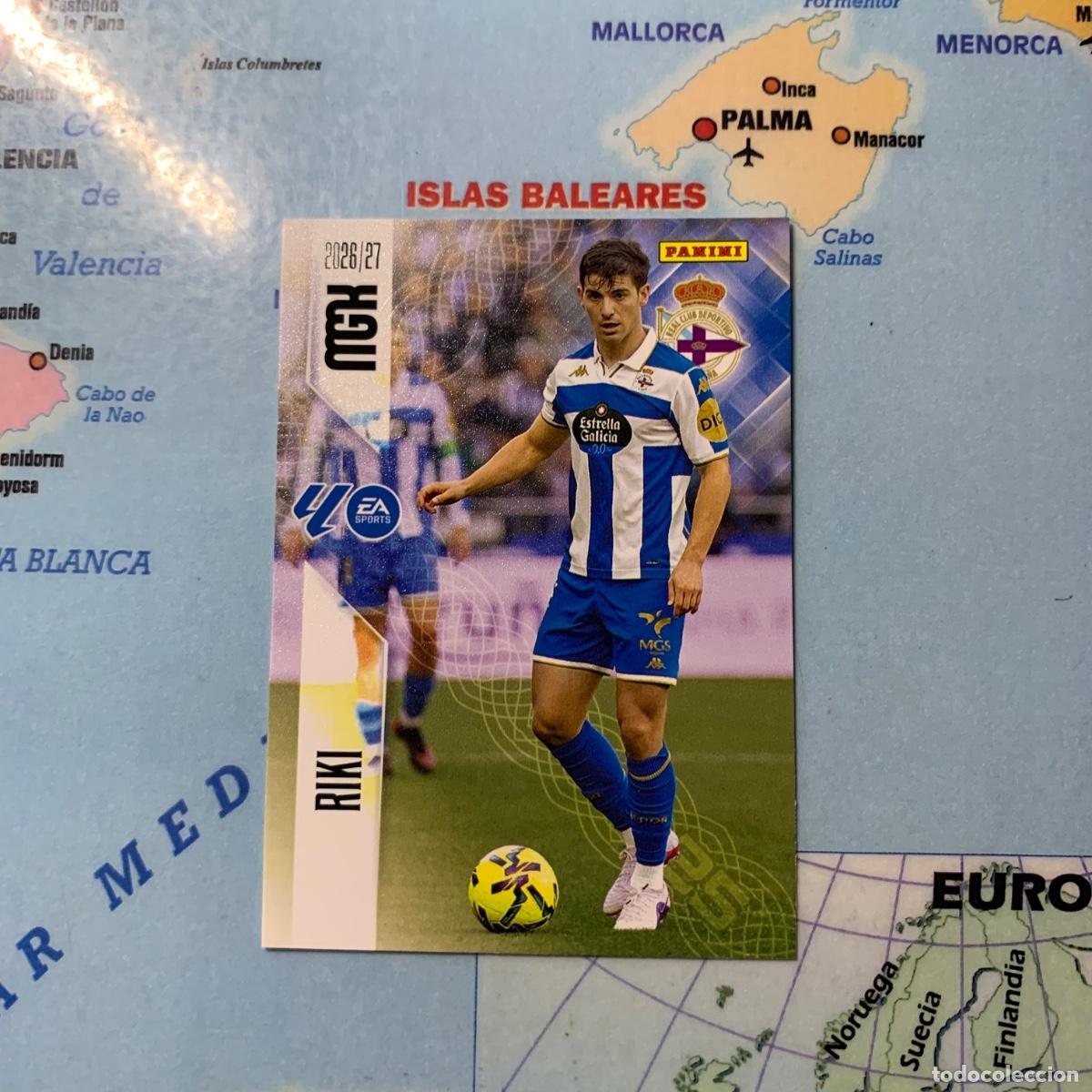 Figurine di Calcio: Riki numero 137 del deportivo de La Coru&ntilde;a megacracks 26-27 2026-2027