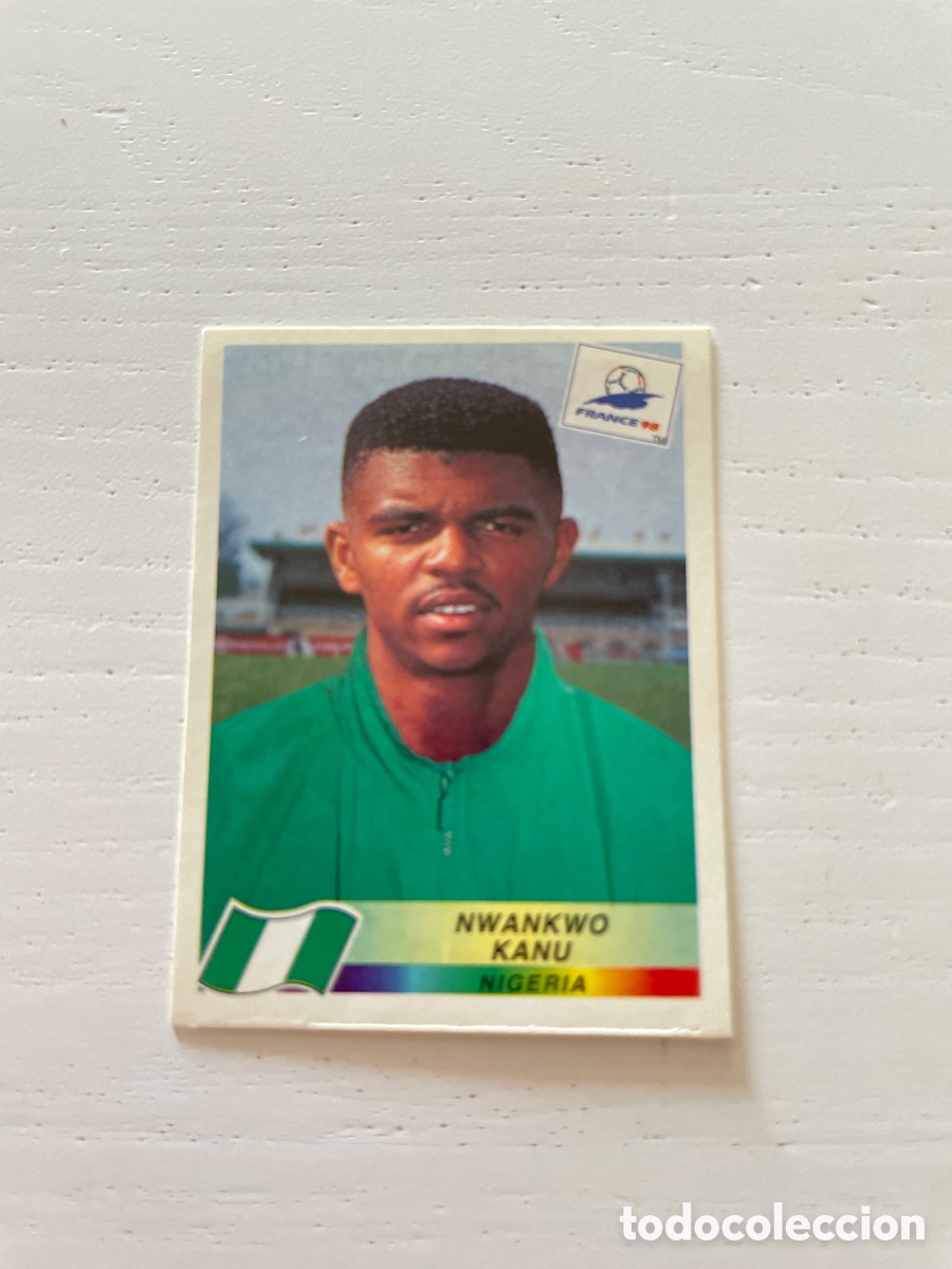 Football Stickers: FRANCIA 98 cromo 258 NWANKWO KANU sin pegar