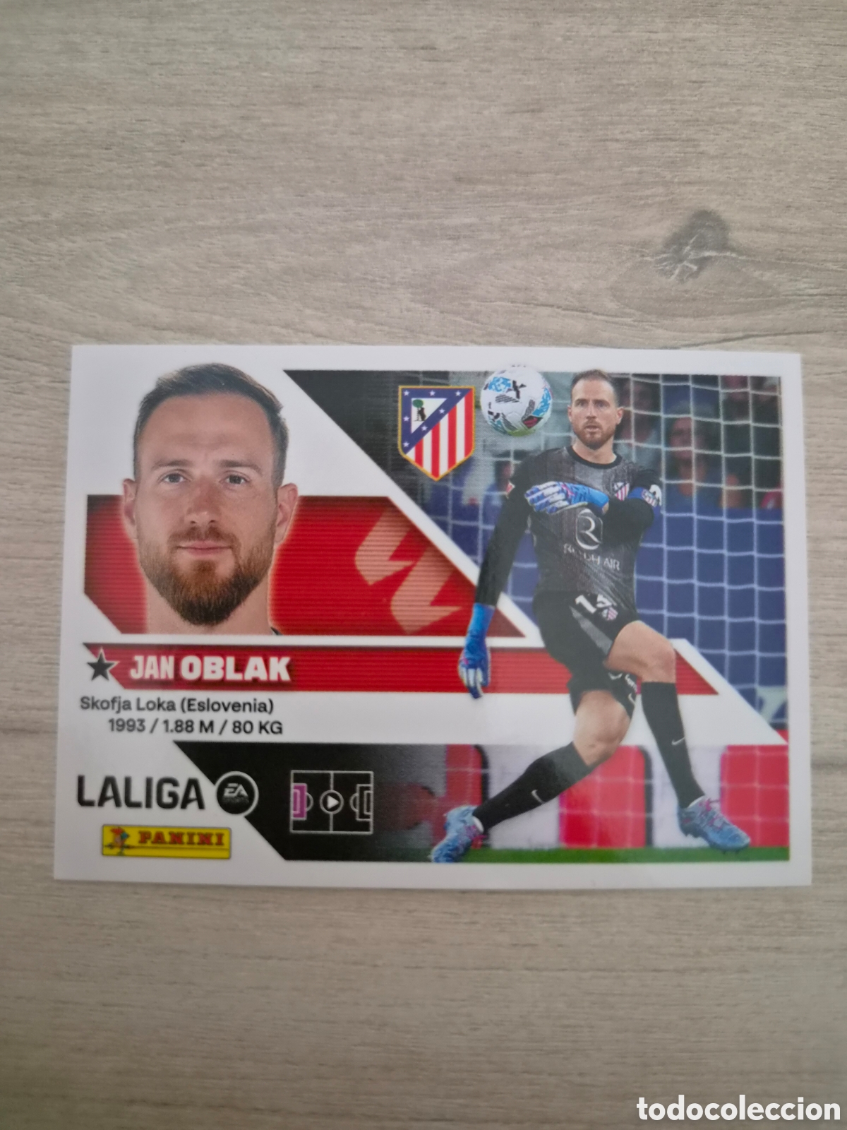 Cromos de f&uacute;tbol: N&deg;3 Atl&eacute;tico de Madrid Oblak Liga Este 26/27
