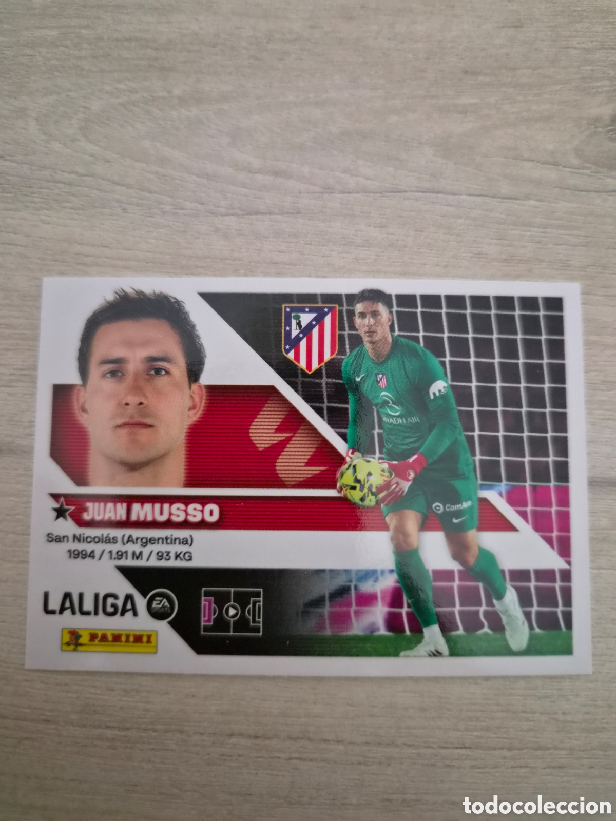 Cromos de f&uacute;tbol: N&deg;4 Atl&eacute;tico de Madrid Musso Liga Este 26/27