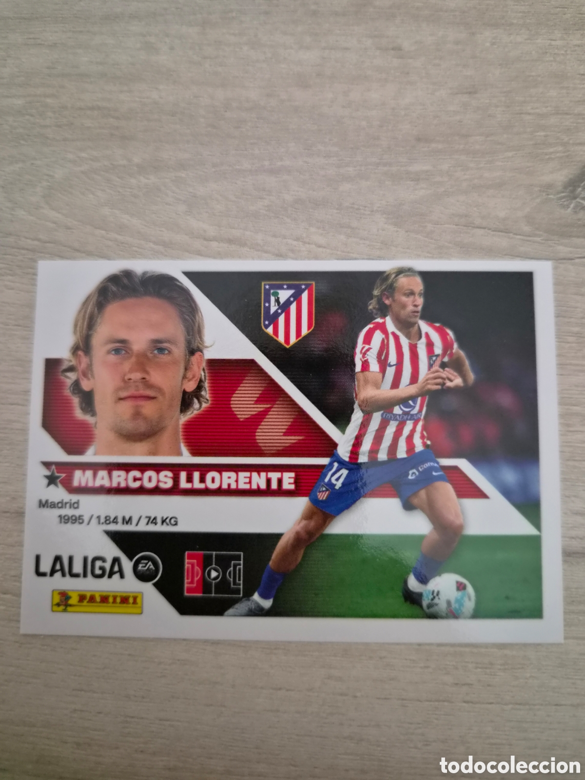 Cromos de f&uacute;tbol: N&deg;5 Atl&eacute;tico de Madrid Marcos Llorente Liga Este 26/27