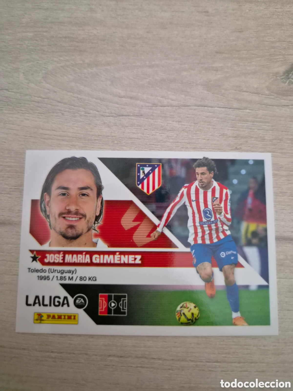 Cromos de f&uacute;tbol: N&deg;8B Atl&eacute;tico de Madrid Gim&eacute;nez Liga Este 26/27