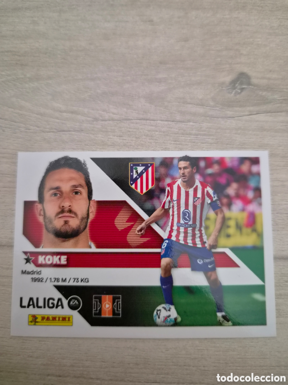 Cromos de f&uacute;tbol: N&deg;11 Atl&eacute;tico de Madrid Koke Liga Este 26/27