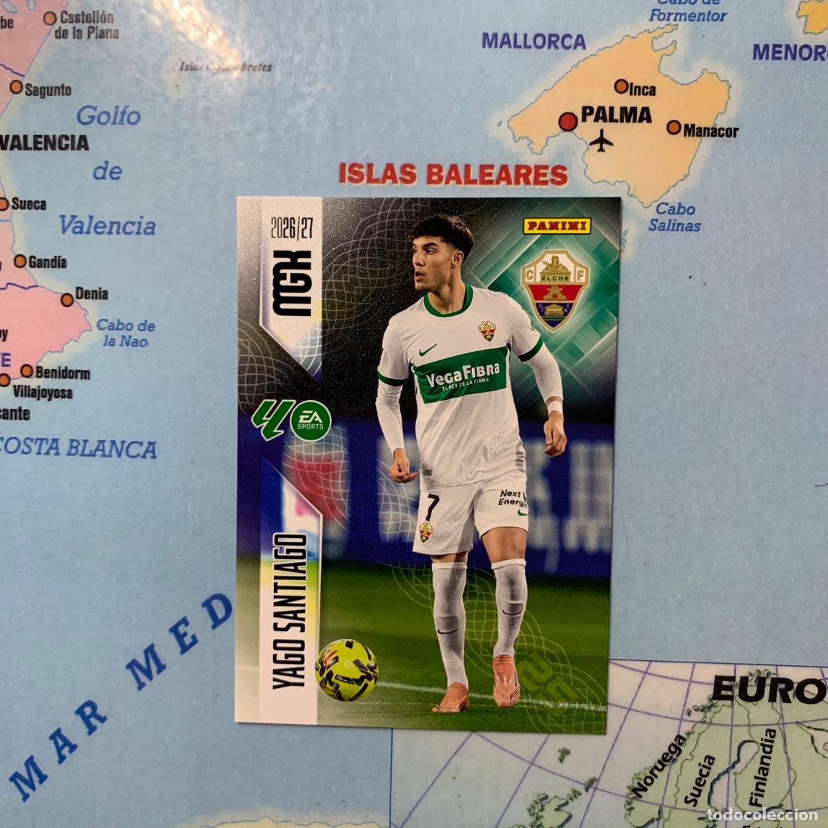 Cromos de f&uacute;tbol: Yago Santiago n&uacute;mero 161 del Elche megacracks 26-27 2026-2027