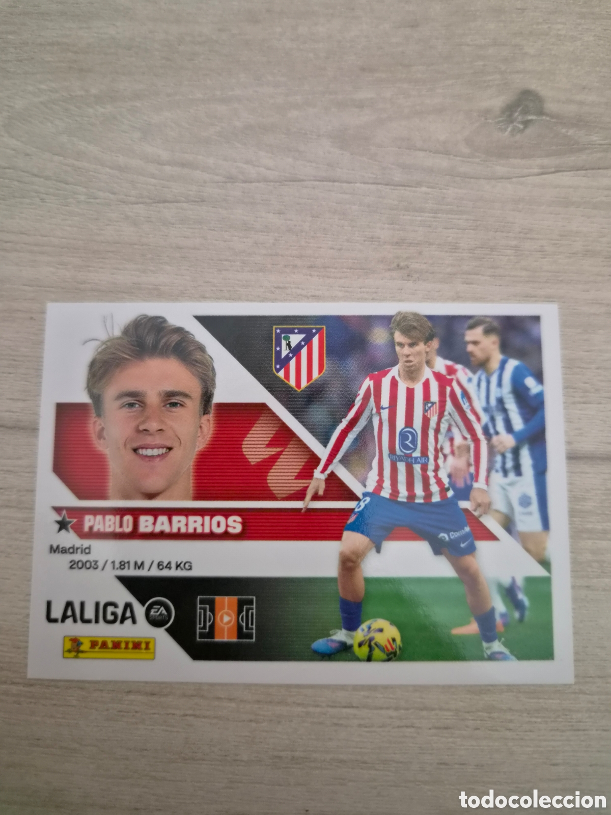 Cromos de f&uacute;tbol: N&deg;12 Atl&eacute;tico de Madrid Barrios Liga Este 26/27