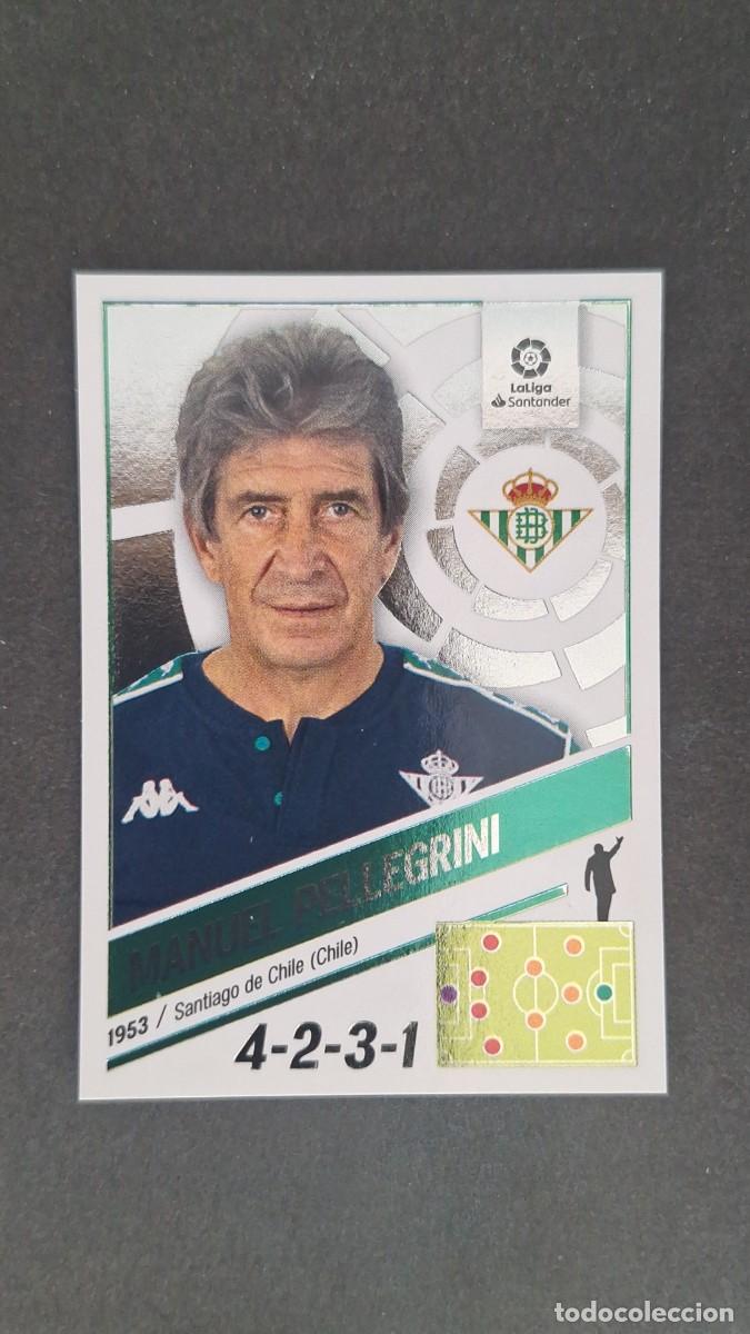 Cromos de f&uacute;tbol: L1 MANUEL PELLEGRINI ENTRENADOR REAL BETIS BALOMPIE LIGA ESTE 2022 2023 22 23 NUNCA PEGADO SIN PEGAR