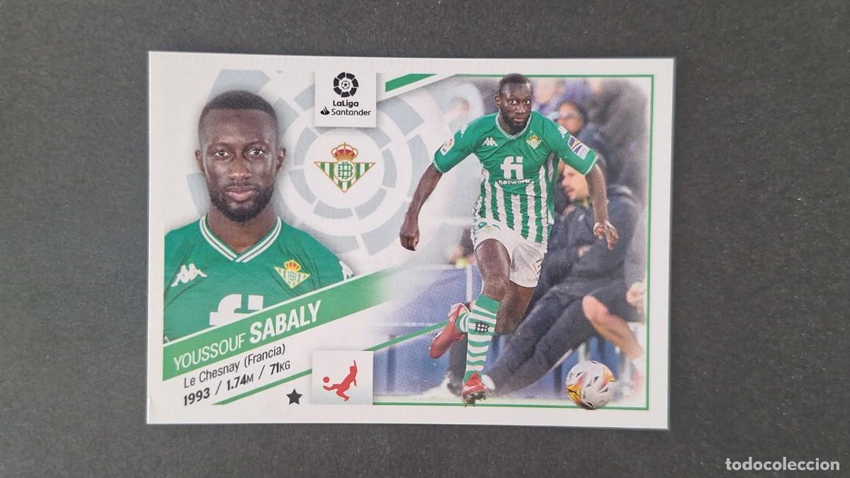 Cromos de f&uacute;tbol: L1 SABALY REAL BETIS BALOMPIE LIGA ESTE 2022 2023 22 23 NUNCA PEGADO SIN PEGAR