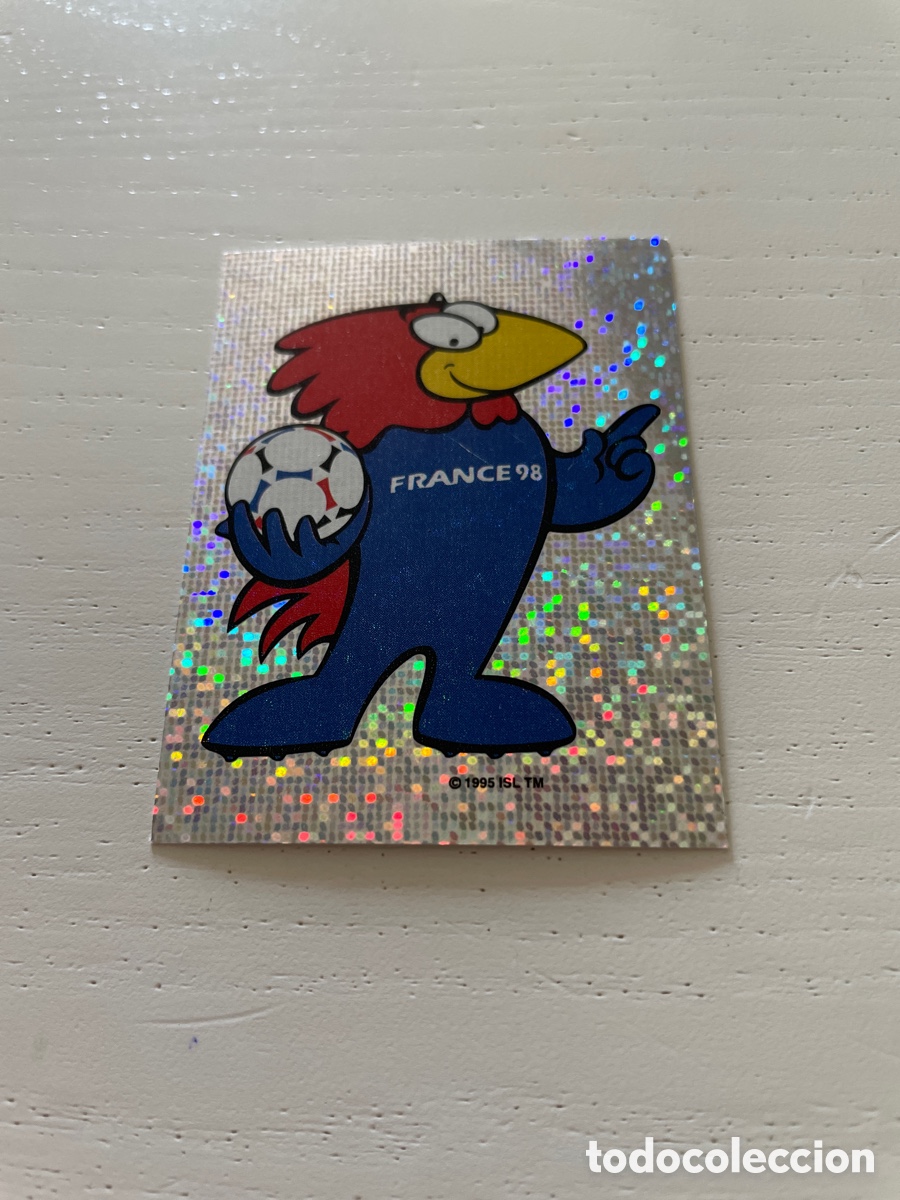 Cromos de f&uacute;tbol: FRANCIA 98 cromo 3 MASCOTA sin pegar