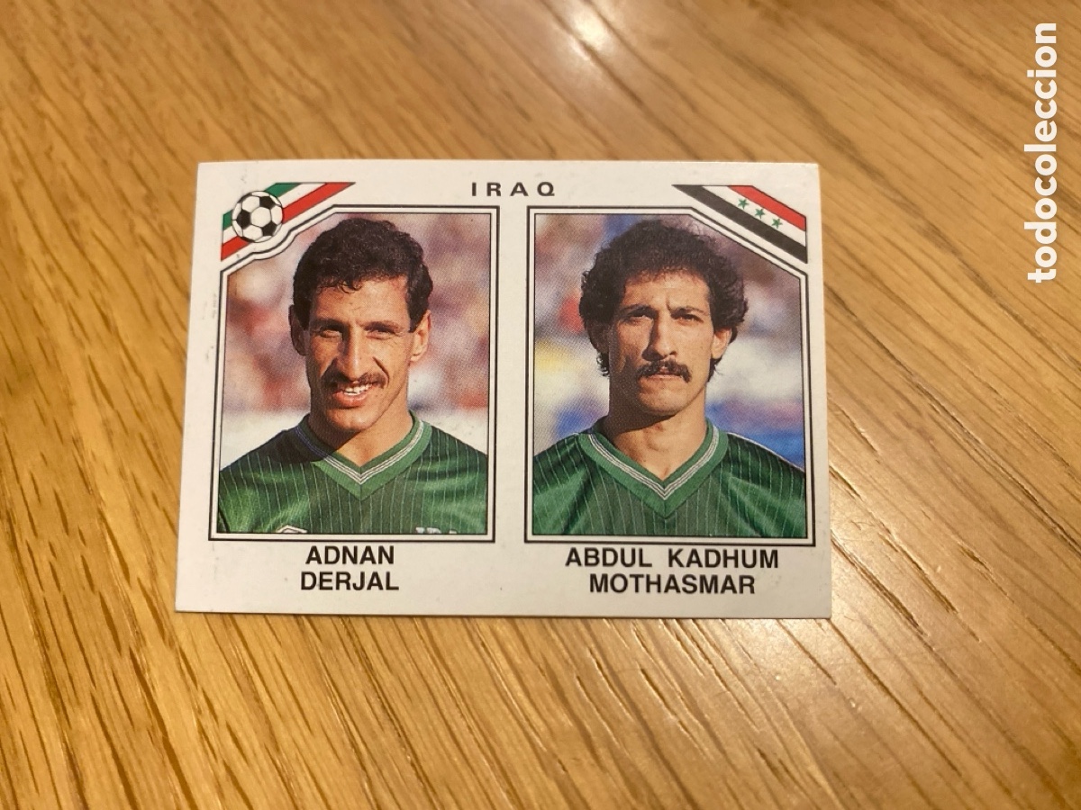 Cromos de f&uacute;tbol: Cromo panini mundial Mexico 86 n&uacute;mero 103 Derjal/Abdul - Sticker album world cup 1986