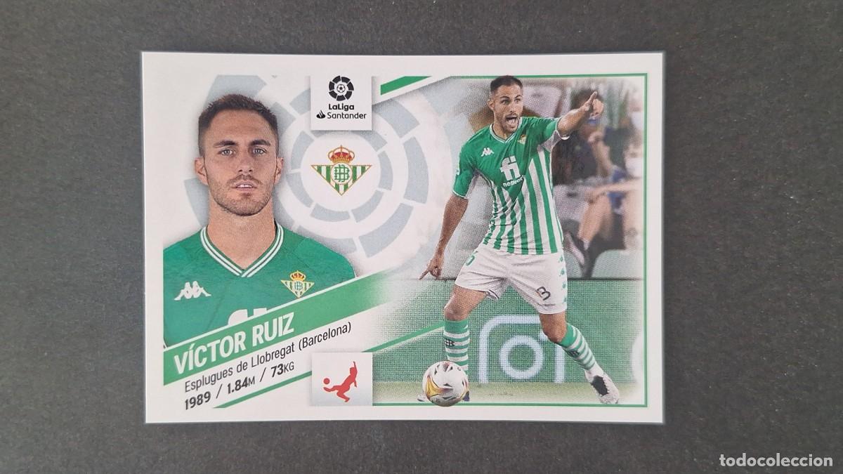 Cromos de f&uacute;tbol: L1 VICTOR RUIZ REAL BETIS BALOMPIE LIGA ESTE 2022 2023 22 23 NUNCA PEGADO SIN PEGAR