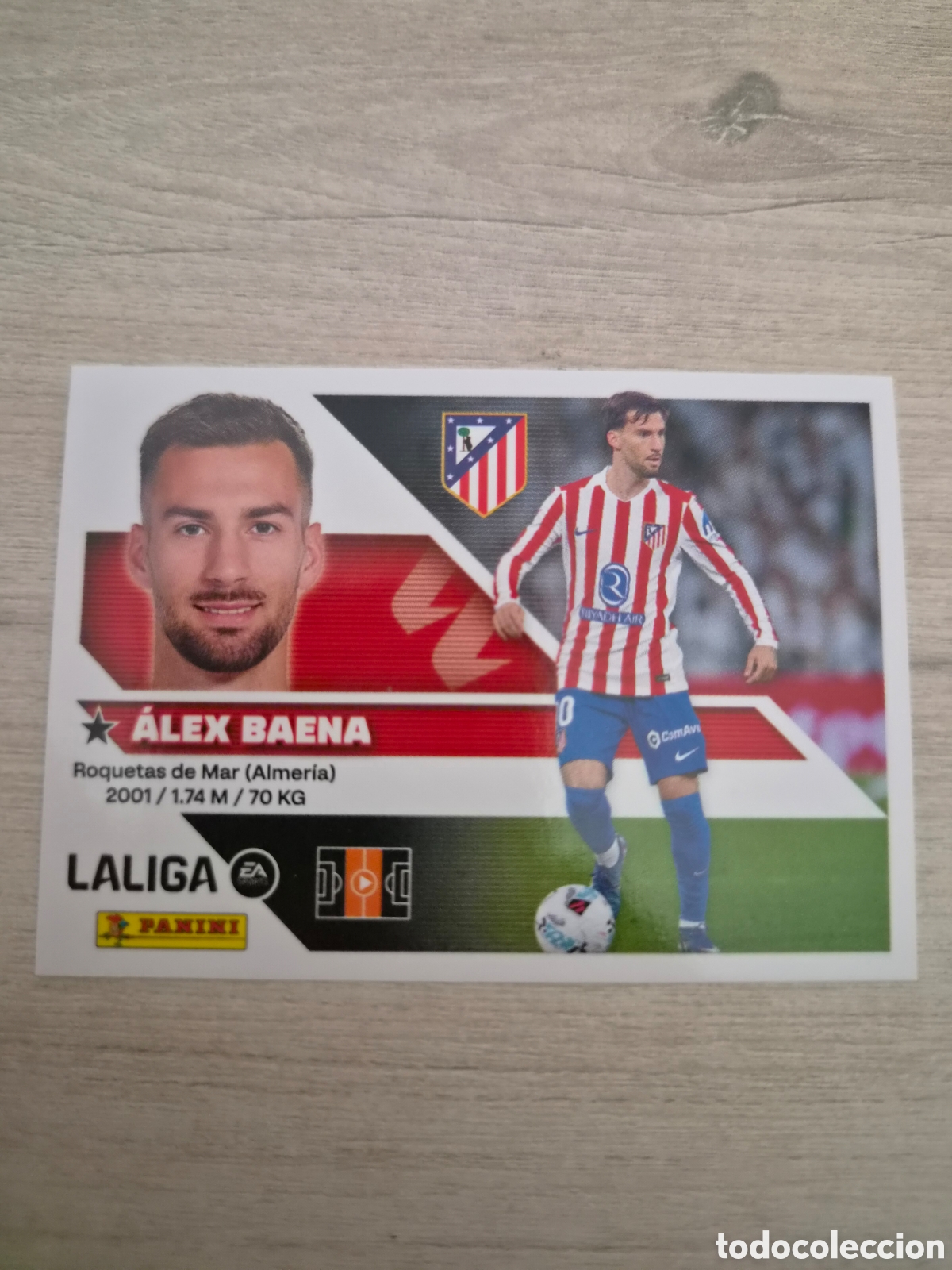 Cromos de f&uacute;tbol: N&deg;15 Atl&eacute;tico de Madrid Alex Baena Liga Este 26/27