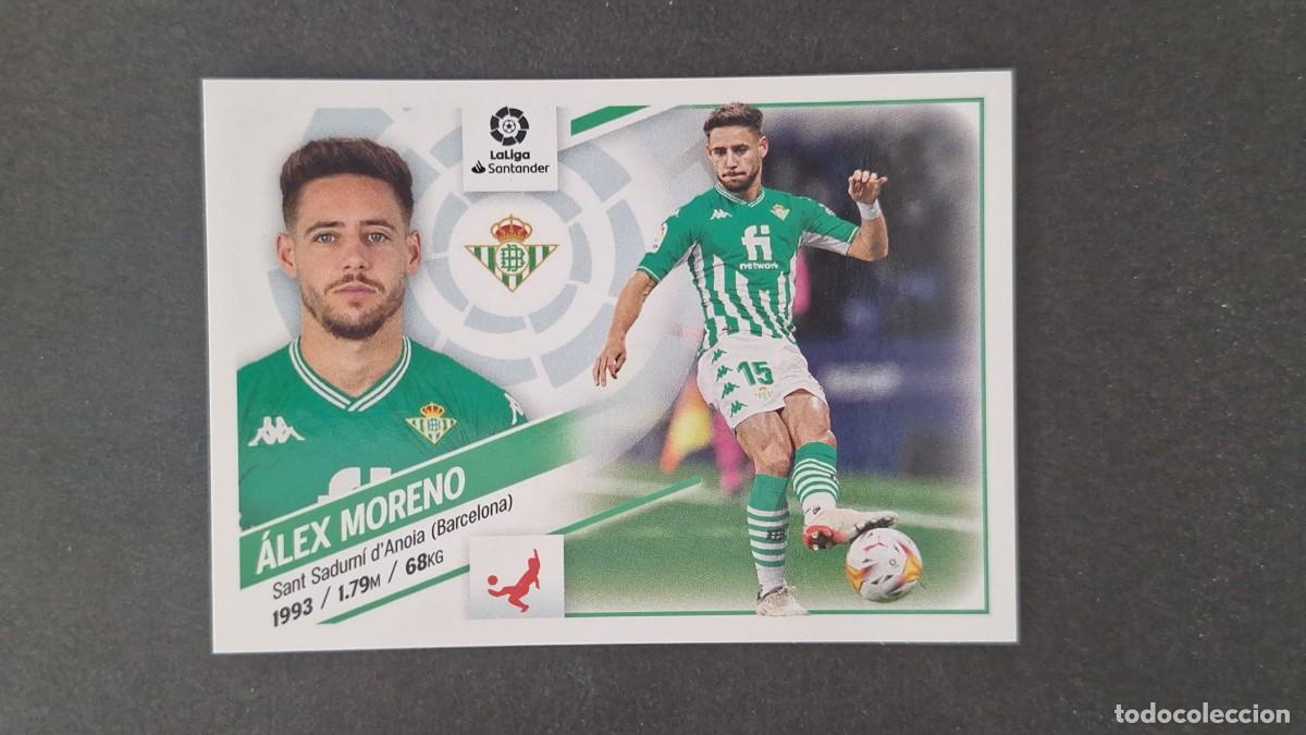 Cromos de f&uacute;tbol: L1 ALEX MORENO REAL BETIS BALOMPIE LIGA ESTE 2022 2023 22 23 NUNCA PEGADO SIN PEGAR