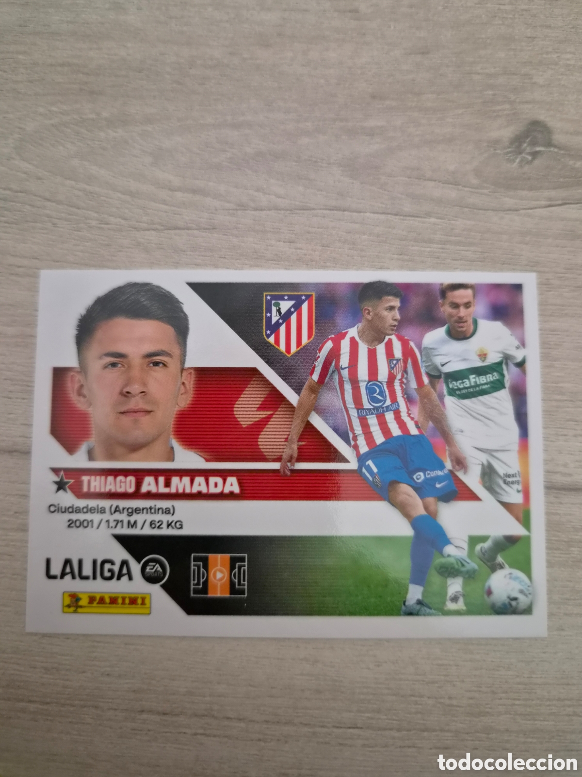Cromos de f&uacute;tbol: N&deg;16 Atl&eacute;tico de Madrid Almada Liga Este 26/27