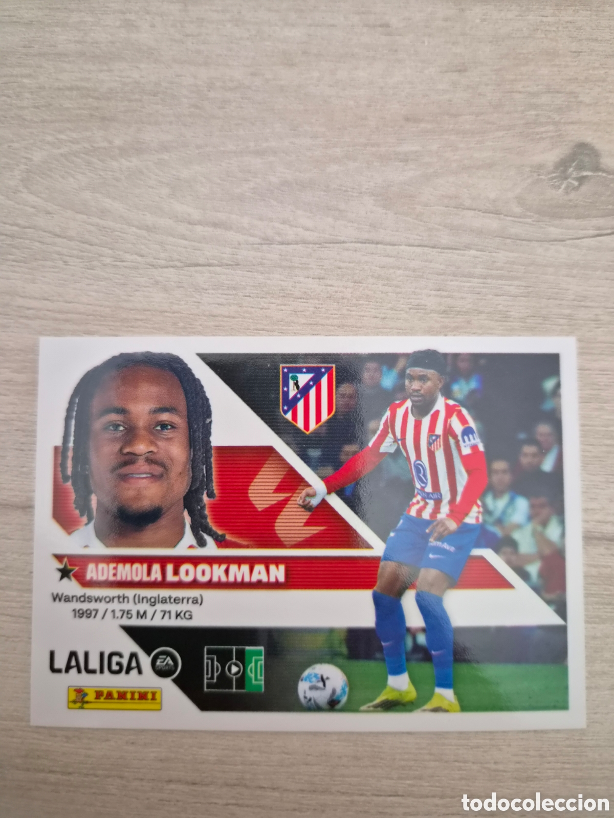 Football Stickers: N&deg;18 Atl&eacute;tico de Madrid Lookman Liga Este 26/27