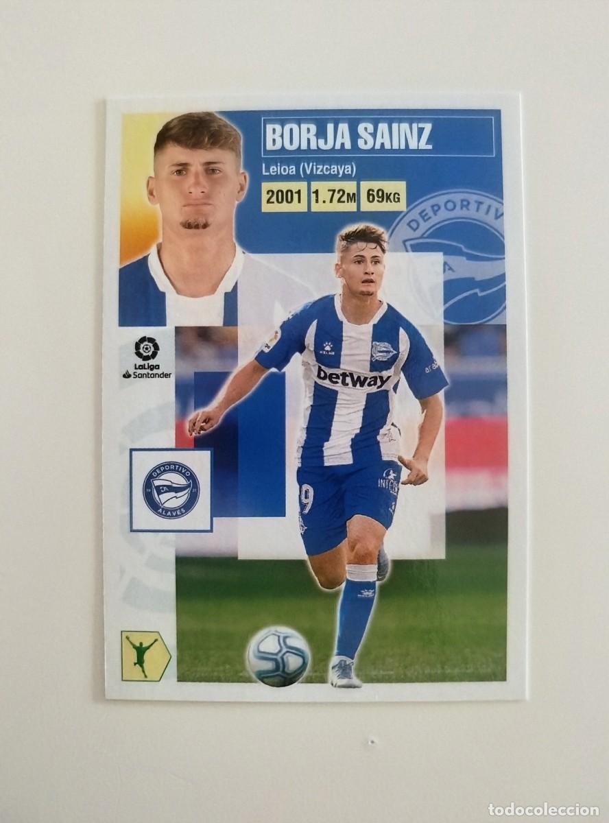 Football Stickers: Borja Sainz 16B SIN PEGAR NUNCA PEGADO Deportivo Alav&eacute;s Liga Ediciones Este 20 21 / 2020 2021