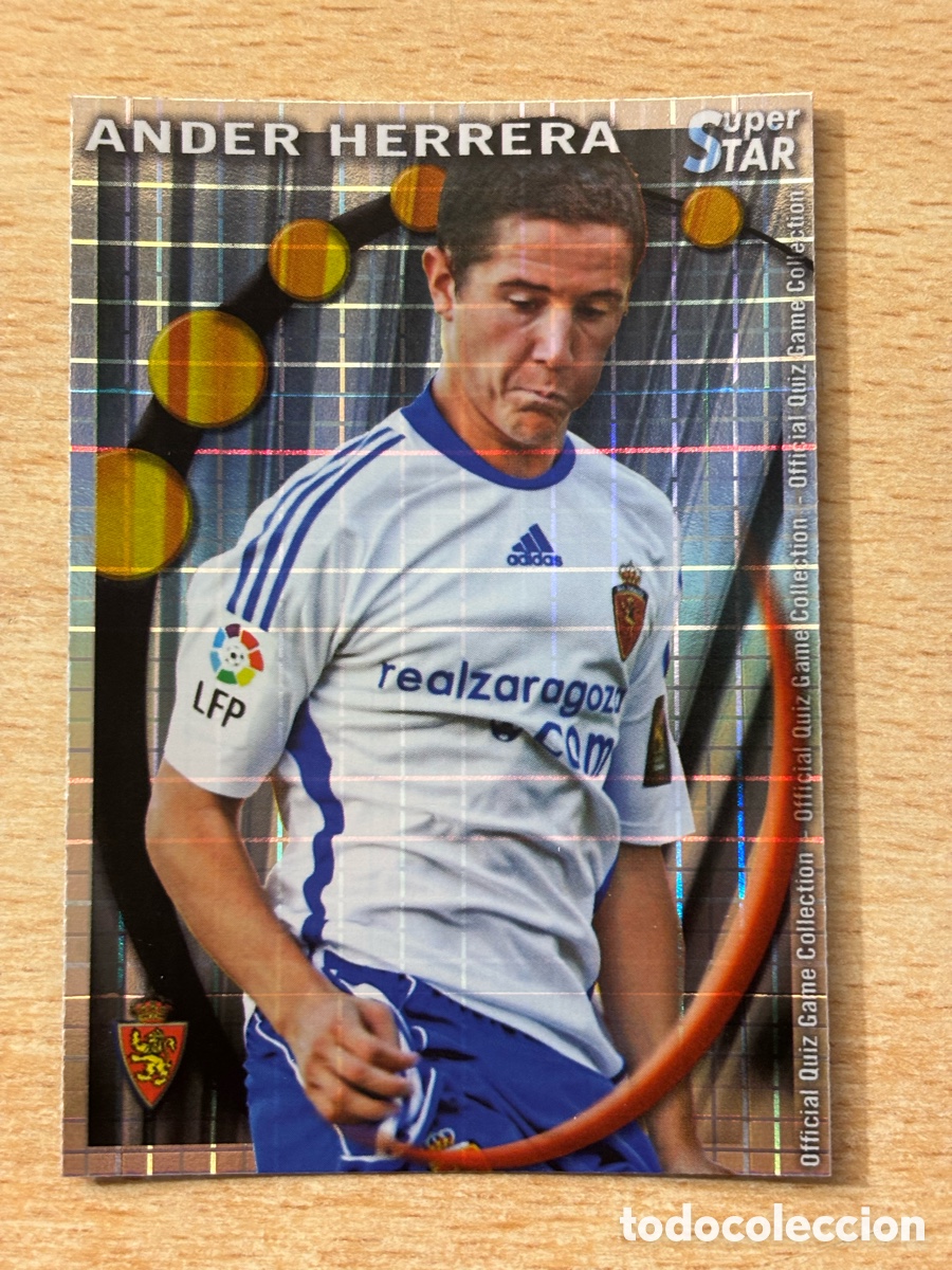 Fu&szlig;ball-Sticker: # 378 Ander Herrera Real Zaragoza Superstar Mundicromo 2011 fondo cuadros