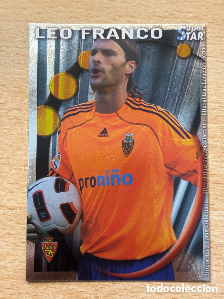 Fu&szlig;ball-Sticker: # 374 Leo Franco Real Zaragoza Superstar Mundicromo 2011 brillo liso