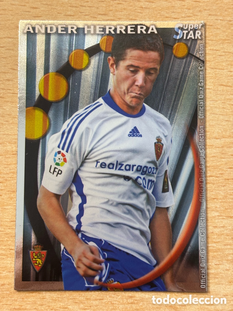 Cromos de f&uacute;tbol: # 378 Ander Herrera Real Zaragoza Superstar Mundicromo 2011 brillo liso