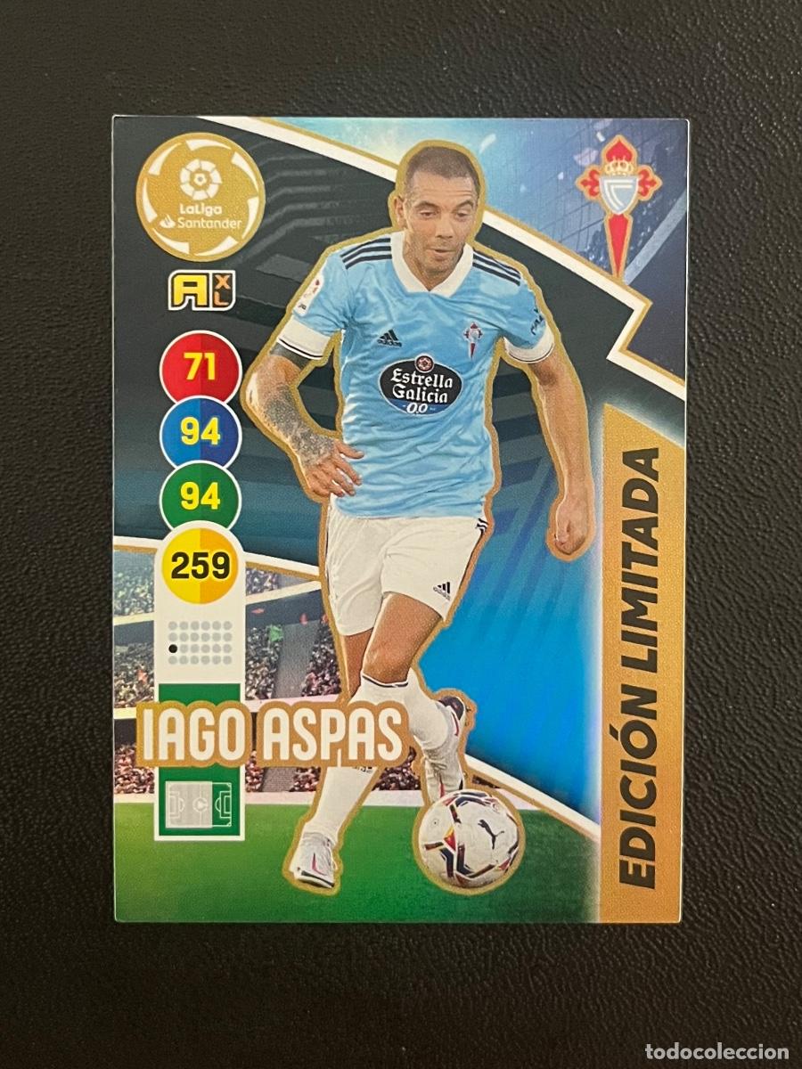 Cromos de f&uacute;tbol: IAGO ASPAS RC CELTA DE VIGO EDICI&Oacute;N LIMITADA ADRENALYN 2020 2021 PANINI CROMO LA LIGA 20 21