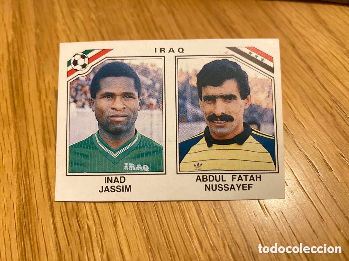 Cromos de f&uacute;tbol: Cromo panini mundial Mexico 86 n&uacute;mero 109 Jassim/Nussayef - Sticker album world cup 1986